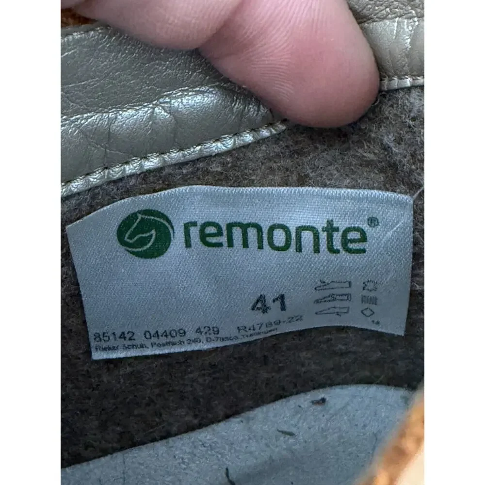 Remonte Tex Womens Size 41/10 Ankle Lace Up Booties Brown Walking Shoes - Picture 9 of 11